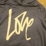 PRETTYGARDEN  love navy oversized sweatshirt sz M casual‎ spell out hoodie hooded Photo 1