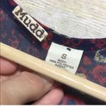 Mudd abstract animal print shark bite hem top size S Photo 22