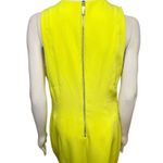 Laundry by Shelli Segal Citron Neon Yellow Sheath Dress Large NWT Photo 4