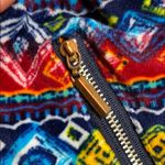 Urban Outfitters NAVY GEOMETRIC PRINT FLEECE JOGGER PANTS Photo 3