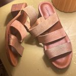 Lucky Brand Luck Brand Pink, Tan, Bronze Strapped Heel Sandal Photo 4