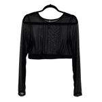 Torrid Curve Mesh Under-It-All Crop Top in Black - Size 1 Photo 2