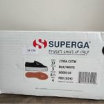 Superga Women's Canvas Platform Black Sneaker Size 6.5 SKU#24136 Photo 1