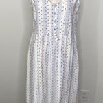 Loft Spaghetti Strap Swiss Dot MIDI Dress Photo 3