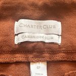 Charter Club  Women's Straight Leg Pants in Rich Brown Photo 2