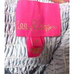 Lilly Pulitzer Maxi Dress M Tiered Resort Coastal Blue Floral Puff Sleeve Ruffle Photo 3