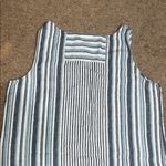 J. Jill Love Linen Nautical Multi Stripe Sleeveless Pullover Shift Dress Blue M Size M Photo 5
