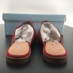 Seychelles Existence Red Suede Basket Weave Flat Mules New in Box Photo 8