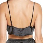 SKIMS NWOT Onyx Black Shine Satin Crop Camisole Photo 1