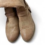 Ruff Hewn ‎ Western Cowboy Tan Tall Knee High Boots with Buckle Detail Photo 1