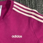 Adidas  3-Stripe Fleece Crewneck Sweatshirt Photo 2