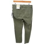 NYDJ  Sheri Slim Ankle Jeans Topiary Olive Green Women's Size 12 Fray Hem NWT Photo 4