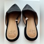 A New Day  Black Faux Suede Mules Size 7 Photo 1