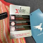 Insport Halter Tank Top Womens Medium F518 Coral Striped Print Halter Pullover Orange Photo 4