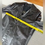 Vintage Sears Men’s Black Leather Jacket Coat Zip Out Fur Lining L XL Photo 8