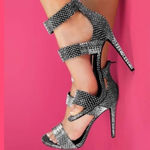 Steve Madden Mira snake print heels size 8 A16 Photo 13