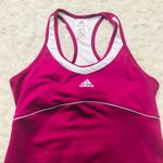 Adidas Climalite Workout Tank Top Size Medium Fuchsia Pink Photo 3