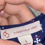 Dress Barn  Blue and White Sleeveless shirt Tank Top Photo 1