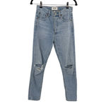 AGOLDE  Jamie Jeans High Rise Classic Denim Shakedown Light‎ Wash Blue Size 23 Photo 2