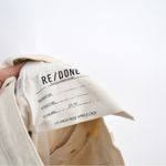 RE/DONE Orginals 90s High Rise Ankle Crop Jeans in Vintage White Women's 26 Photo 10