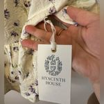 NWT Hyacinth House Floral Puff Sleeve Baby Doll Top White Size M Photo 2