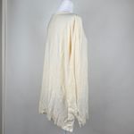 Joie  Cream Scoop Neck Long Sleeve Side Slit Tunic Lightweight Sweater Size Small Photo 8