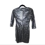 EXPRESS SZ 2 silver sequin dress Photo 2
