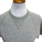 J.Crew Authentic Fleece Womens Short Sleeve Sweatshirt Gray Size XS Minimalist Photo 6