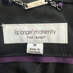 Liz Lange  Target Maternity Twill Jacket Black Trench Coat Medium (b34) Photo 3
