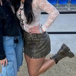 LIONESS See Through Lace Bow Long Sleeve Photo 1