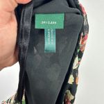 Ralph Lauren Lauren  Skirt L Whimsigoth Boho Black Floral Chiffon‎ Midi Romantic Photo 2