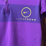 Nike  Pro Combat Dri-Fit 1/4 Zip Livestrong Purple Compression size xS. Photo 2