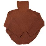 Free People  Beach Turtleneck Sweater OB1207478 Brown Rust Open Back Size Small Photo 10