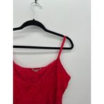 Dressbarn Red Crinkle Lace Camisole Y2K Tank Size XL Vampire Witchy NWT Grunge Photo 3