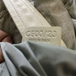 CELINE Triomphe Silver Nylon with Leather Handles and Trim Vintage EUC Photo 7