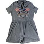 Boohoo NWT  Grey “Ready For The Ride” Soft Romper Photo 0