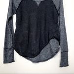Free People We the Free Layered Knit Baseball Long Sleeve Tee Photo 1