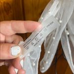 White Sheer Beaded Wrap swim suit cover wedding accessories summer bachelorette Photo 2