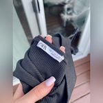 ZARA Black Ruffle Crop Top Photo 3