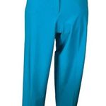 Worthington Trousers Slim Fit Ankle Mid Rise Pants Teal Blue Women’s Size 16W Photo 0