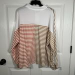 SheIn 2/$15 Color Block Striped Tunic Long Sleeve Lightweight 1/4 Button Med M Photo 1