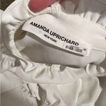 Amanda Uprichard  Saffron Dress 3/4 Sleeve Ruffle Tiered Midi white xs Photo 12