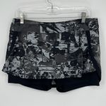 The North Face Kick Up Dust Running Skort Black Gray Size Large Photo 2