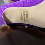 Cathy Din u.s.a. Vibrant Purple Glittery Heels Size 6 1/2. Like New Photo 4