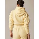 J.Crew NWT  Heritage Fleece Cropped Hoodie Sweatshirt Sunflower Sands Yellow Photo 5