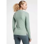 Athleta Womens  Uptempo Minimalistic Grey Ribbed Casual Henley Top - Sz L Photo 1