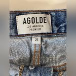 AGOLDE ‎ Parker Vintage Cutoff Organic Denim Shorts Mid Blue Denim Size 26 Photo 6