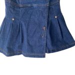 ABS Allen Schwartz ABS by Allen Schwartz Y2K 90s Denim Strapless Pleated Stretch Mini Dress size 6 Photo 2