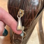 Mario Valentino Adjustable Crossbody Bag PVC x Leather Authentic USED Brown Photo 6