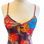 Farm Rio Vintage Floral Slip Dress V Neck Spaghetti Strap Mini Photo 2